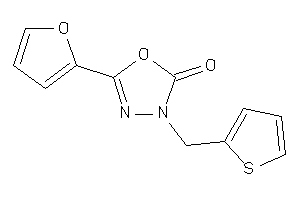 5-(2-furyl)-3-(2-thenyl)-1,3,4-oxadiazol-2-one