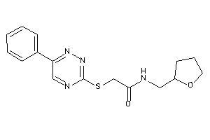 2-[(6-phenyl-1,2,4-triazin-3-yl)thio]-N-(tetrahydrofurfuryl)acetamide