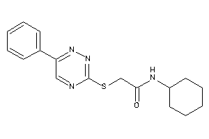 N-cyclohexyl-2-[(6-phenyl-1,2,4-triazin-3-yl)thio]acetamide