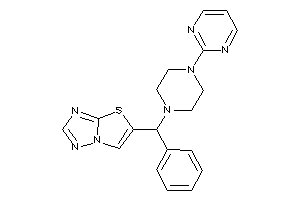 Image of 5-[phenyl-[4-(2-pyrimidyl)piperazino]methyl]thiazolo[2,3-e][1,2,4]triazole