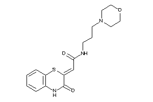 2-(3-keto-4H-1,4-benzothiazin-2-ylidene)-N-(3-morpholinopropyl)acetamide