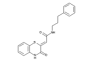 2-(3-keto-4H-1,4-benzothiazin-2-ylidene)-N-(3-phenylpropyl)acetamide