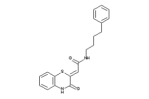 2-(3-keto-4H-1,4-benzothiazin-2-ylidene)-N-(4-phenylbutyl)acetamide