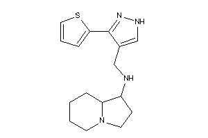 Indolizidin-1-yl-[[3-(2-thienyl)-1H-pyrazol-4-yl]methyl]amine