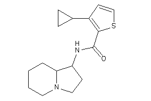 3-cyclopropyl-N-indolizidin-1-yl-thiophene-2-carboxamide