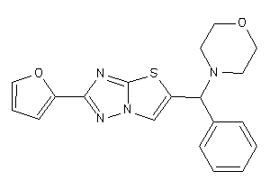 Image of 4-[[2-(2-furyl)thiazolo[2,3-e][1,2,4]triazol-5-yl]-phenyl-methyl]morpholine