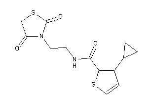 3-cyclopropyl-N-[2-(2,4-diketothiazolidin-3-yl)ethyl]thiophene-2-carboxamide