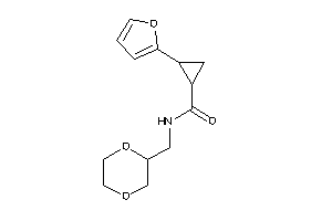 Image of N-(1,4-dioxan-2-ylmethyl)-2-(2-furyl)cyclopropanecarboxamide