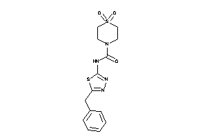 N-(5-benzyl-1,3,4-thiadiazol-2-yl)-1,1-diketo-1,4-thiazinane-4-carboxamide