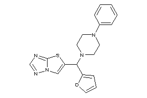 Image of 5-[2-furyl-(4-phenylpiperazino)methyl]thiazolo[2,3-e][1,2,4]triazole