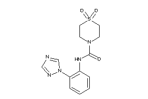 1,1-diketo-N-[2-(1,2,4-triazol-1-yl)phenyl]-1,4-thiazinane-4-carboxamide