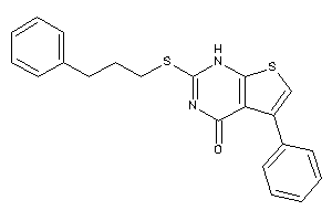 5-phenyl-2-(3-phenylpropylthio)-1H-thieno[2,3-d]pyrimidin-4-one