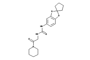 1-(2-keto-2-piperidino-ethyl)-3-spiro[1,3-benzodioxole-2,1'-cyclopentane]-5-yl-urea