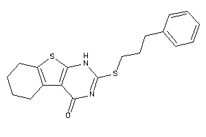 2-(3-phenylpropylthio)-5,6,7,8-tetrahydro-1H-benzothiopheno[2,3-d]pyrimidin-4-one
