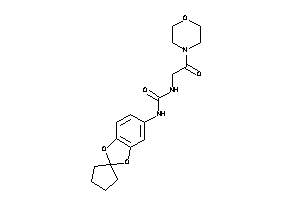 1-(2-keto-2-morpholino-ethyl)-3-spiro[1,3-benzodioxole-2,1'-cyclopentane]-5-yl-urea