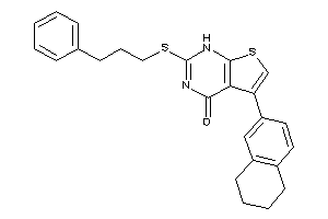 2-(3-phenylpropylthio)-5-tetralin-6-yl-1H-thieno[2,3-d]pyrimidin-4-one