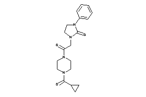 1-[2-[4-(cyclopropanecarbonyl)piperazino]-2-keto-ethyl]-3-phenyl-2-imidazolidinone