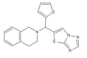 Image of 5-[3,4-dihydro-1H-isoquinolin-2-yl(2-furyl)methyl]thiazolo[2,3-e][1,2,4]triazole