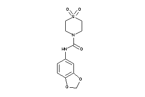 N-(1,3-benzodioxol-5-yl)-1,1-diketo-1,4-thiazinane-4-carboxamide