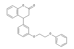 4-[3-(2-phenoxyethoxy)phenyl]chroman-2-one