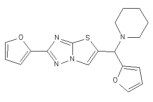 Image of 2-(2-furyl)-5-[2-furyl(piperidino)methyl]thiazolo[2,3-e][1,2,4]triazole