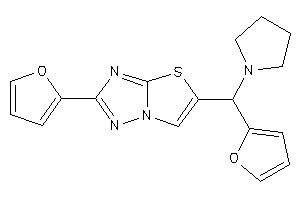 Image of 2-(2-furyl)-5-[2-furyl(pyrrolidino)methyl]thiazolo[2,3-e][1,2,4]triazole