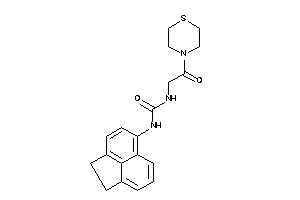 1-acenaphthen-5-yl-3-(2-keto-2-thiomorpholino-ethyl)urea