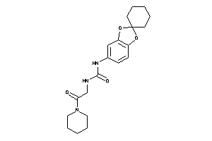 1-(2-keto-2-piperidino-ethyl)-3-spiro[1,3-benzodioxole-2,1'-cyclohexane]-5-yl-urea