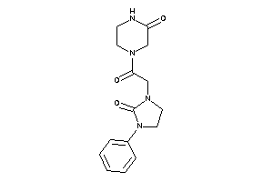 4-[2-(2-keto-3-phenyl-imidazolidin-1-yl)acetyl]piperazin-2-one