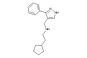 2-cyclopentylethyl-[(3-phenyl-1H-pyrazol-4-yl)methyl]amine