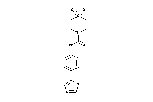 1,1-diketo-N-(4-oxazol-5-ylphenyl)-1,4-thiazinane-4-carboxamide