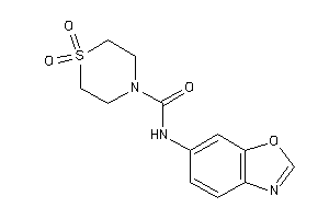 N-(1,3-benzoxazol-6-yl)-1,1-diketo-1,4-thiazinane-4-carboxamide