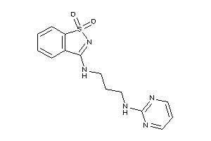 (1,1-diketo-1,2-benzothiazol-3-yl)-[3-(2-pyrimidylamino)propyl]amine