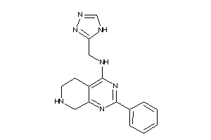 (2-phenyl-5,6,7,8-tetrahydropyrido[3,4-d]pyrimidin-4-yl)-(4H-1,2,4-triazol-3-ylmethyl)amine