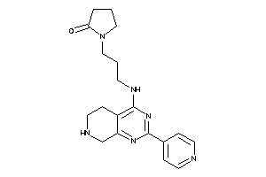 1-[3-[[2-(4-pyridyl)-5,6,7,8-tetrahydropyrido[3,4-d]pyrimidin-4-yl]amino]propyl]-2-pyrrolidone