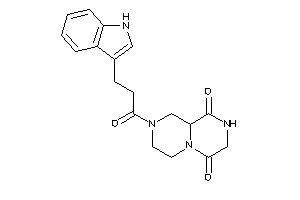 8-[3-(1H-indol-3-yl)propanoyl]-2,3,6,7,9,9a-hexahydropyrazino[1,2-a]pyrazine-1,4-quinone
