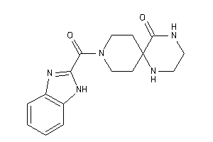 9-(1H-benzimidazole-2-carbonyl)-1,4,9-triazaspiro[5.5]undecan-5-one