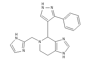 5-(1H-imidazol-2-ylmethyl)-4-(3-phenyl-1H-pyrazol-4-yl)-1,4,6,7-tetrahydroimidazo[4,5-c]pyridine