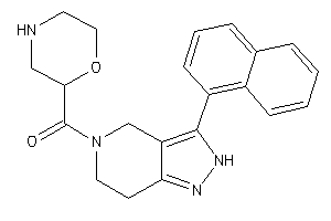 Morpholin-2-yl-[3-(1-naphthyl)-2,4,6,7-tetrahydropyrazolo[4,3-c]pyridin-5-yl]methanone