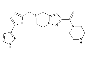 Piperazino-[5-[[5-(1H-pyrazol-3-yl)-2-furyl]methyl]-6,7-dihydro-4H-pyrazolo[1,5-a]pyrazin-2-yl]methanone