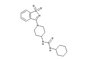 1-cyclohexyl-3-[1-(1,1-diketo-1,2-benzothiazol-3-yl)-4-piperidyl]urea