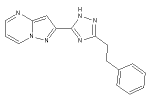 2-(3-phenethyl-1H-1,2,4-triazol-5-yl)pyrazolo[1,5-a]pyrimidine