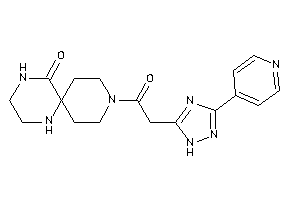 3-[2-[3-(4-pyridyl)-1H-1,2,4-triazol-5-yl]acetyl]-3,8,11-triazaspiro[5.5]undecan-7-one