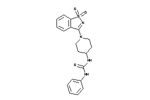 1-[1-(1,1-diketo-1,2-benzothiazol-3-yl)-4-piperidyl]-3-phenyl-urea