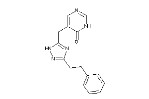 5-[(3-phenethyl-1H-1,2,4-triazol-5-yl)methyl]-1H-pyrimidin-6-one