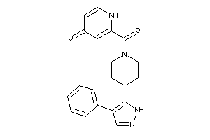 2-[4-(4-phenyl-1H-pyrazol-5-yl)piperidine-1-carbonyl]-4-pyridone