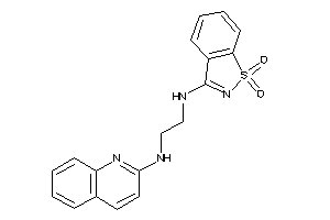 (1,1-diketo-1,2-benzothiazol-3-yl)-[2-(2-quinolylamino)ethyl]amine