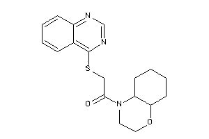 1-(2,3,4a,5,6,7,8,8a-octahydrobenzo[b][1,4]oxazin-4-yl)-2-(quinazolin-4-ylthio)ethanone