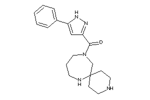 (5-phenyl-1H-pyrazol-3-yl)-(3,7,11-triazaspiro[5.6]dodecan-11-yl)methanone