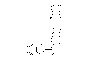 [2-(1H-benzimidazol-2-yl)-6,7-dihydro-4H-pyrazolo[1,5-a]pyrazin-5-yl]-indolin-2-yl-methanone